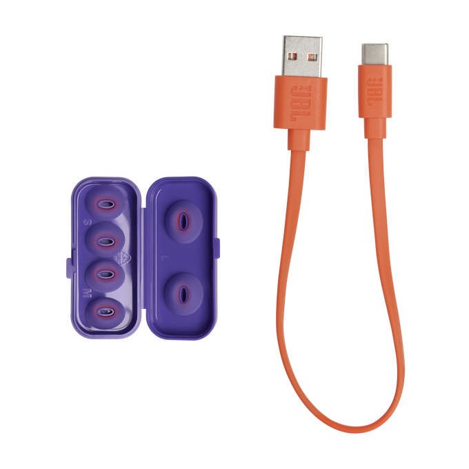 JBL Tune Flex Ghost Edition - Purple Ghost - True wireless Noise Cancelling earbuds - Detailshot 4 image number null